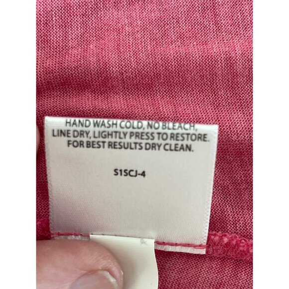 Eileen Fisher Silk Tank Top size XS 70%‎ Silk 30% Cotton Pink Scoop Neck - Picture 6 of 7